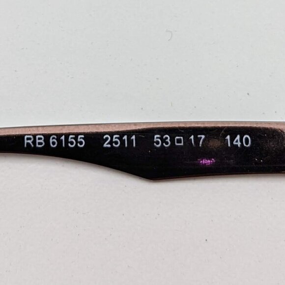🕶️Ray-Ban RB6155 2511 Eyeglasses 53/17 140 /KAB352🕶️ - Picture 3 of 6